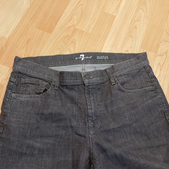 7 Seven For All Mankind Austyn Relaxed Jeans Men Denim Pants W 36” Grey - Picture 4 of 6